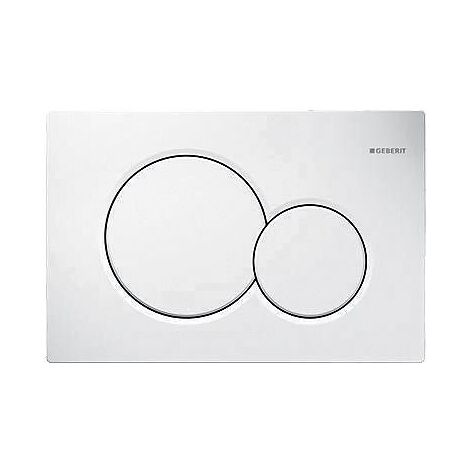 Geberit – Plaque de commande WC chromé mat laqué – Finition métal – Dimensions 24x16cm – Forme rectangulaire – Compatible modèles Sigma