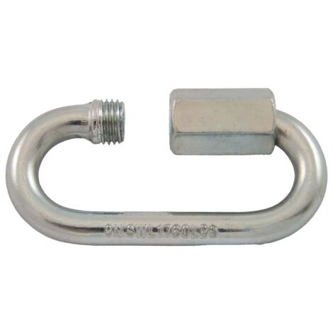Maillons à visser acier zingué blanc diamètre 8 mm en boîte de 5 - PRAMAC