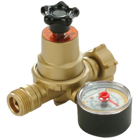 Clesse Industries – Détendeur gaz butane-propane 1333 – Débit 10 kg/h – Pression réglable 1 à 3 bar – Raccord M20x1.5 pour bouteilles GPL
