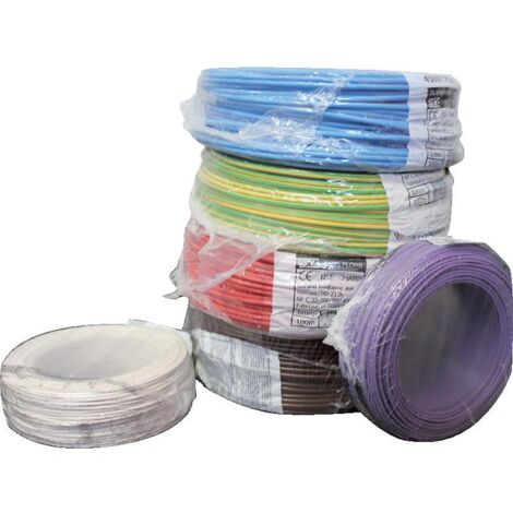 Fil souple HO7V-K 2.5 vert-jaune en couronne de 100 mètres - ID CABLES