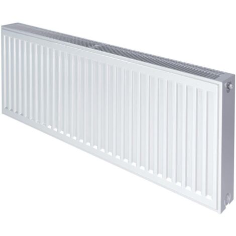 Radiateur eau chaude acier horizontal habillé Compact All In RAL 9016 type 22 H400xL400 498W - STELRAD