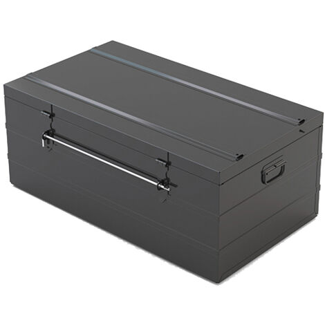 Finish – Malle cantine 115L – Tôle d'acier 0,7mm – Dimensions 800x450x320mm – 2 fermoirs cadenassables – Poignées indésoudables - CAN800
