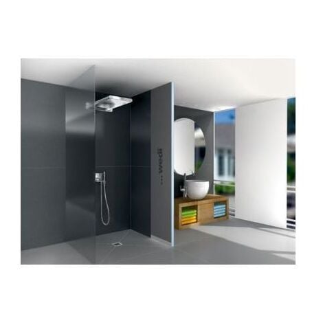 Panneau de construction étanche Wedi en polystyrène extrudé XPS 1250 x 600 mm - épaisseur 6 mm - Wedi