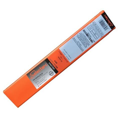 Selectarc – Baguette de soudure à l'arc inoxydable 20/10 – Lot de 47 électrodes – Diamètre 2.5 mm, longueur 350 mm – Résistance à la corrosion optimale