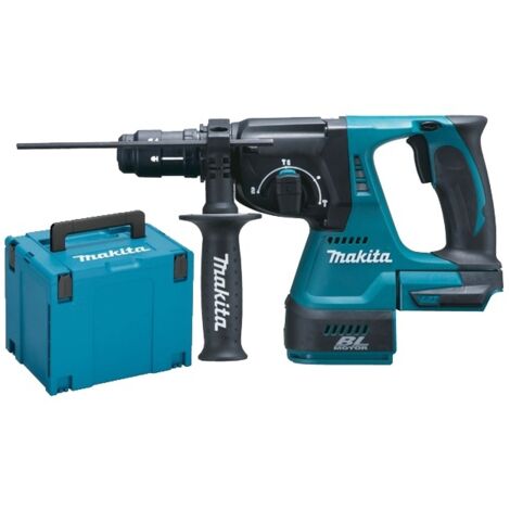 Makita – Marteau perforateur burineur 18V DHR243ZJ – SDS plus – Moteur sans charbon – Coffret MAKPAC3 – Pour béton armé (1/5)