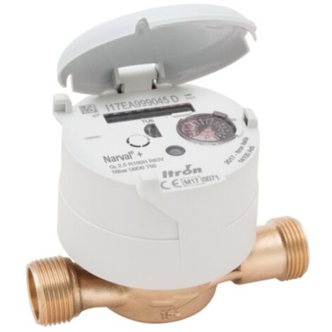 Itron – Compteur d'eau divisionnaire eau froide 20mm 26x34 – Faible débit de démarrage – Totalisateur orientable 360° – Pré-équipé pour télérelevés