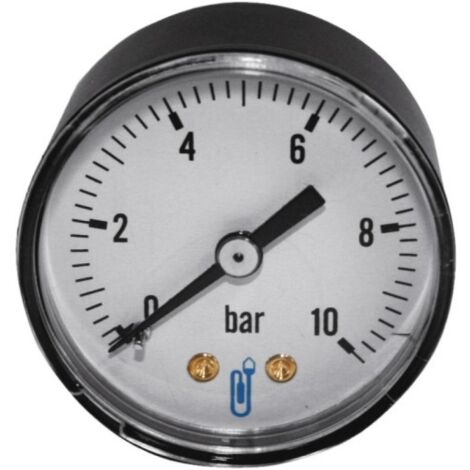 Manomètre boîtier ABS axial 10 bars Ø 40 - DISTRILABO