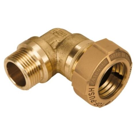 Coude 90° laiton à compression TOF - PE M - 32mm 26x34 - Effebi (1/2)