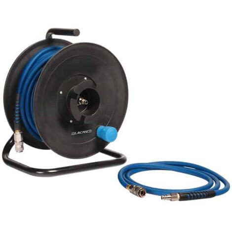 Lacme – Enrouleur pneumatique manuel 20m tuyau PVC Ø8mm – Pression max 14 bars – Raccord G 1/4'' – 326120
