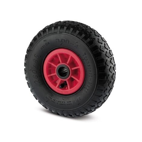 Roue de manutention gonflable 260mm – Charge 150kg – Bandage pneumatique 4 plis – Pour surfaces déformées – Tente
