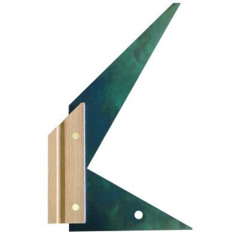 Équerre double onglet 90°-60°-45° lame inox 250 mm - SOFOP