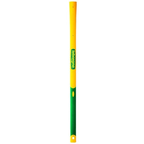 Leborgne – Manche tri-matière 90 cm – Conçu pour pioches à douille ronde Ø48 mm – Revêtement antidérapant Novagrip – Confort de travail optimal