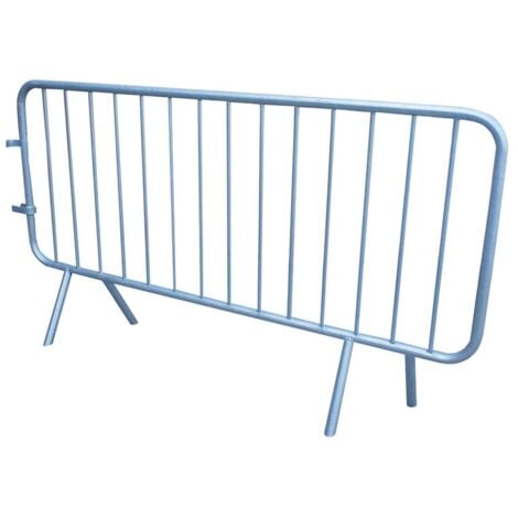 Barrière de police acier galva 14 barreaux, encadrement tubes Ø 35mm barreaux 16mm longueur 2m lot de 50 pièces - VISO