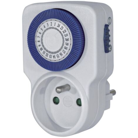 Brennenstuhl – Programmateur mécanique 16A 230V – Puissance 3500W – 96 cycles/jour – Durée minimum 15 minutes – Pour gestion appareils électriques