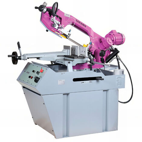 Sidamo – Scie à ruban à descente autonome – Hauteur de coupe 200mm – Puissance 750W – 2 vitesses – Pour bois dur et teck