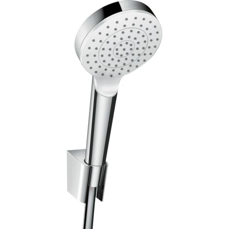Hansgrohe – Douchette à main 1 jet Ø 100 mm – Flexible 1,60 m – Débit 14 l/min – Finition chromée – Technologie Quick Clean
