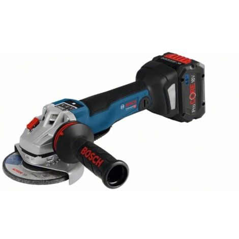 Bosch Professional – Meuleuse d'angle sans fil 18V – Moteur Brushless – Vitesse réglable 4500-9000 tr/min – Ø 125 mm – 2 batteries ProCORE 5.5Ah – Coffret L-BOXX - 18V-10 (1/5)