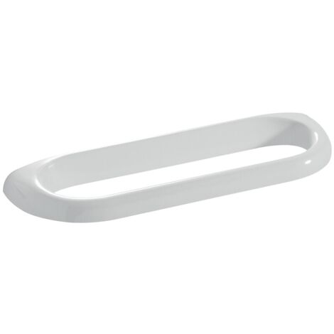 Porte-serviettes Durofort 1 barre fixe 360 mm anti-bactérien en résine teintée blanche - PELLET (1/3)