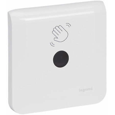 Interrupteur sans contact Mosaic pour commande de porte 2 modules blanc antimicrobien - LEGRAND
