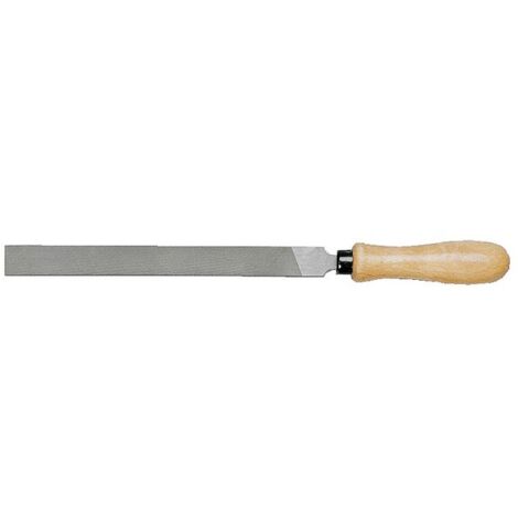Limes plates à main manche bois 900 - Taille bâtarde - L200 mm - MOB (1/3)
