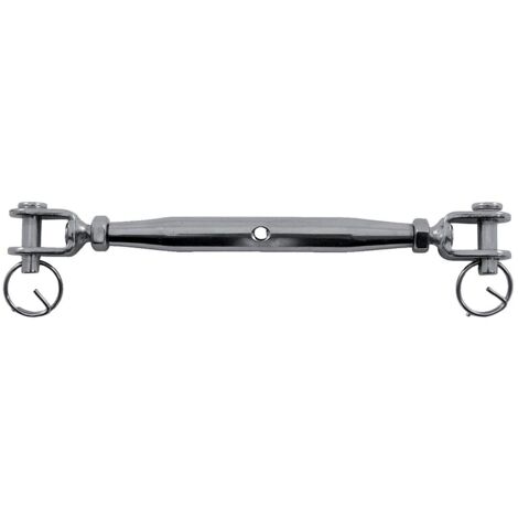 Ridoirs à 2 chapes soudées inox 316 filetage M10 CMU 500kg Longueur 195/280mm entraxe des manilles 12mm - PRAMAC (1/4)