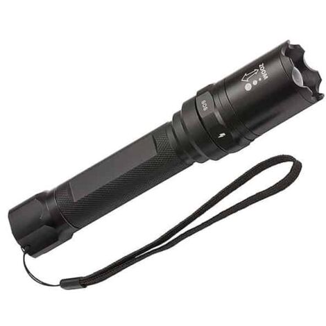 Brennenstuhl – Lampe torche LED rechargeable 350 lm – Boîtier aluminium résistant – Autonomie 13h – Portée 215m – 6 modes d’éclairage - TL 350 LM (1/4)
