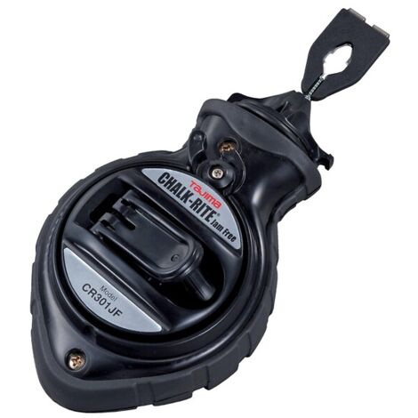 Tajima – Cordeau traceur à poudre 30 m – Boîtier ABS – Ø 1,2 mm – Blocage du cordeau – Pour chantiers humides