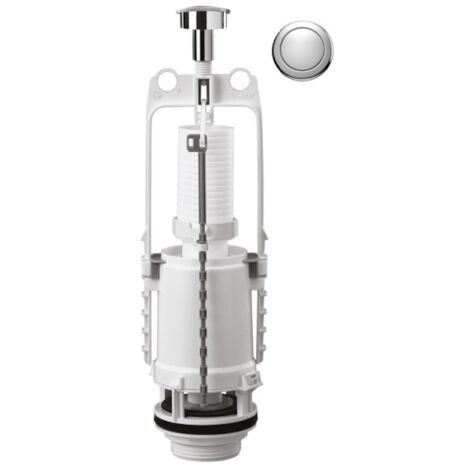 Siamp – Mécanisme de chasse d'eau simple volume – Modèle Switch 22 à étrier – Réglage précis de volume 6 à 9 litres – Finition chromée