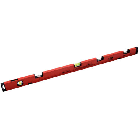 Niveau à bulle pour plaquiste 3 encoches, longueur 90cm - SAM outillage (1/2)