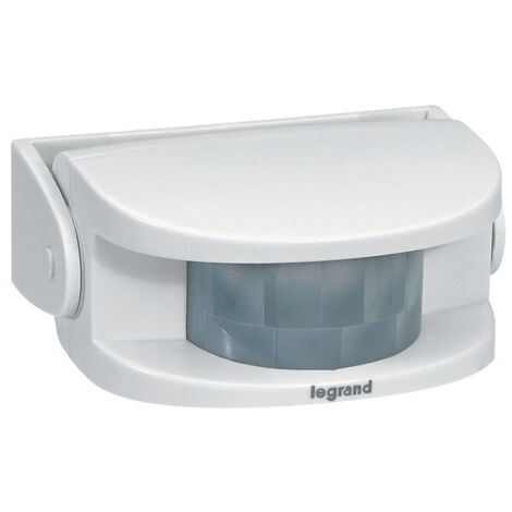 Legrand – Détecteur de mouvement orientable pour kits carillons radio – Portée infrarouge 8m – Angle de détection 110° – Alimentation par 3 piles AAA