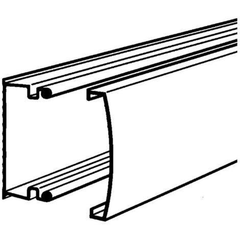 MOULURE KEVA 22MMX12MM-FOND+COUVERCLE-1 COMPARTIMENT-LONGUEUR 2,10M-BLANC ARTIC