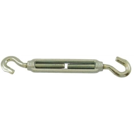 Tendeurs à 2 crochets acier zingué blanc diamètre tige 14 mm en boîte de 5 - PRAMAC (1/2)
