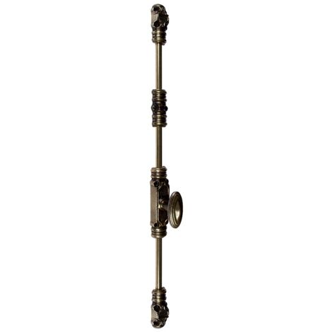 Crémone fonte à bouton type CRF168 BT en 42 mm fintion vieux bronze - Rollinger