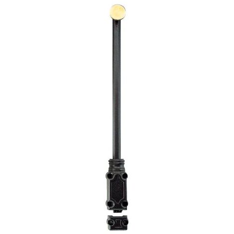 Verrou en applique en fonte finition époxy et bouton laiton longueur 400 type JM59 - TORBEL