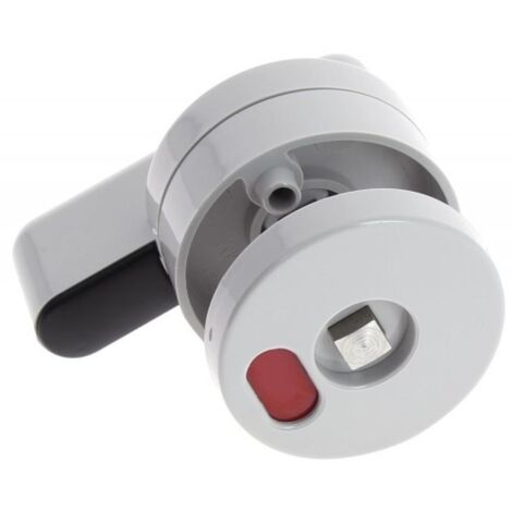 Normbau – Verrou à deux entrées pour porte affleurante 9-13 mm – Matière nylon-inox – Finition gris manhattan – Tige inox renforcée