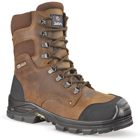 Jallatte – Bottes de sécurité type ranger S3 SRC 44 – Cuir pleine fleur hydrofuge – Semelle Vibram résistante à 300°C – Protection contre l'humidité