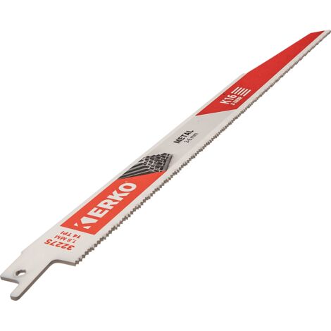 Etui de 5 lames de scie sabre pour acier de 3 à 6 mm - 300x22x1.6 mm - ERKO