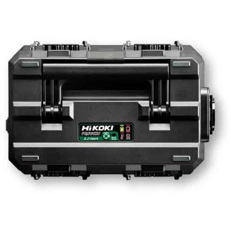 Hikoki – Chargeur rapide pour électroportatif – Charge simultanée 4 batteries 14,4V/18V – Affichage LED – Ventilateur de refroidissement – UC18YTSLW0Z (1/6)