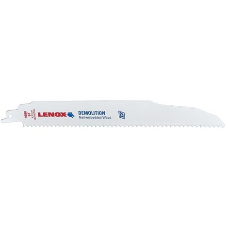 Lame de scie sabre DEMOLITION 966 - 229x22x1.6 mm - LENOX