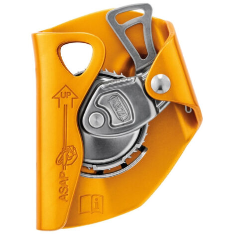 Petzl – Dispositif antichute ASAP – Système de blocage unique – Pour cordes jusqu'à 13mm – Charge maximale 140kg – Utilisation en hauteur