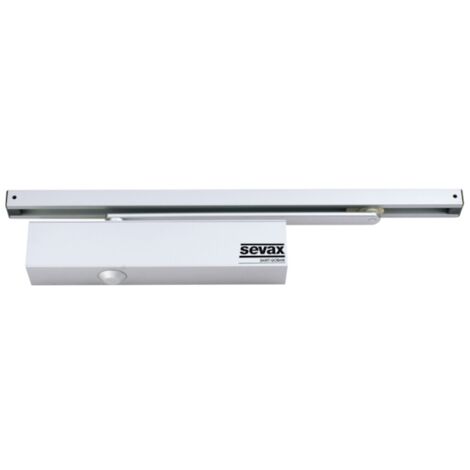 Ferme-porte en applique ESV7165 F2/4 bras réglable glissière - argent - SEVAX