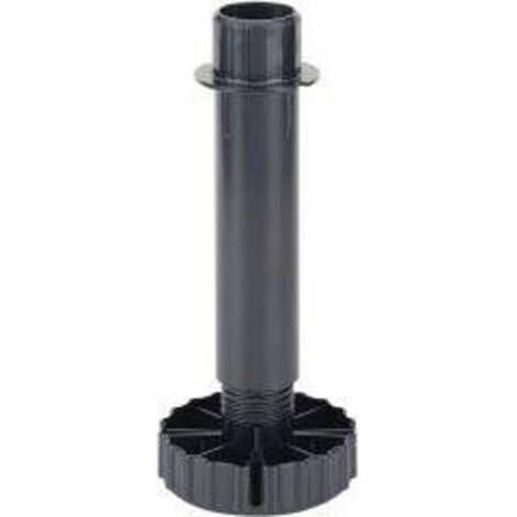 Pied de cuisine réglable KORREKT sans embase plastique noir hauteur 50 mm - HETTICH