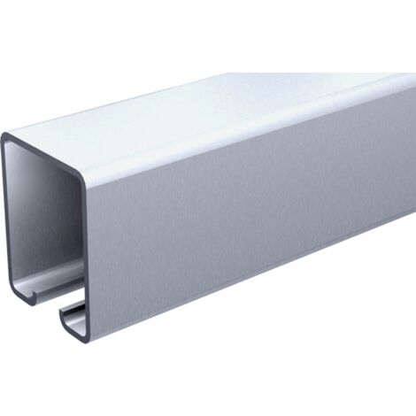 Mantion – Rail tubulaire pour porte suspendue SPORTUB galvanisé 35 x 30 mm longueur 3000 mm – Charge maximale 80 kg – Normes EN 1527