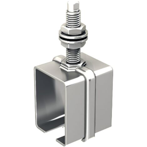 Support enveloppant à tige filetée SPORTUB courte 8571 pour rail 85 x 70 mm - MANTION (1/3)