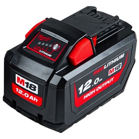 Pack de 3 batteries : 2 batteries 18V et 12AH et 1 batterie 12V et 6Ah HIGH OUPUT M18 HNRG-122 - MILWAUKEE