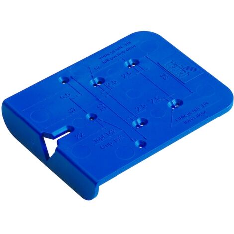 Hettich – Gabarit de perçage pour charnières – Plastique bleu – Compatible Sensys, Intermat, SlideOn, Selekta Pro 2000, 2035 – Installation précise