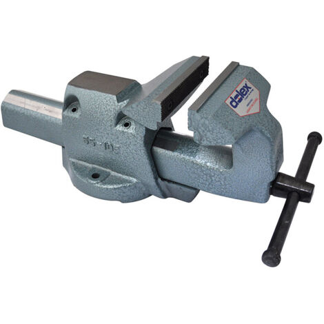 Finish – Étau parallèle en acier 150mm – Mors striés interchangeables – Ouverture réglable 105mm – Base tournante 360° - 1kglarg