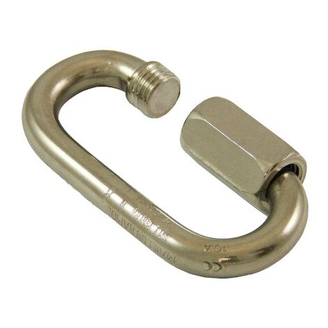 Maillon rapide MRI - Charge CMU : 650 kg - Diamètre du fil : 6 mm Inox A4 - PRAMAC