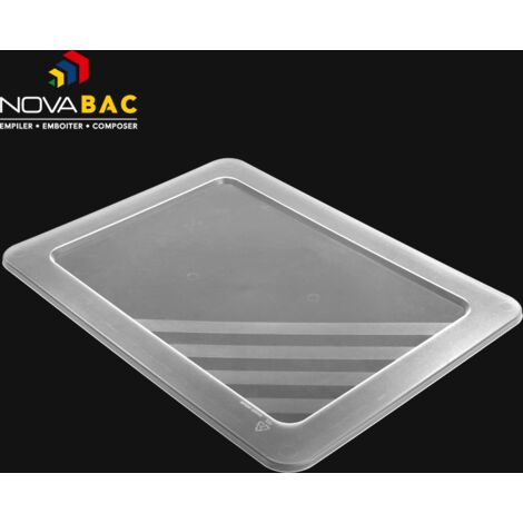 Couvercle polypropylène transparent - Novap - 18 L (1/2)