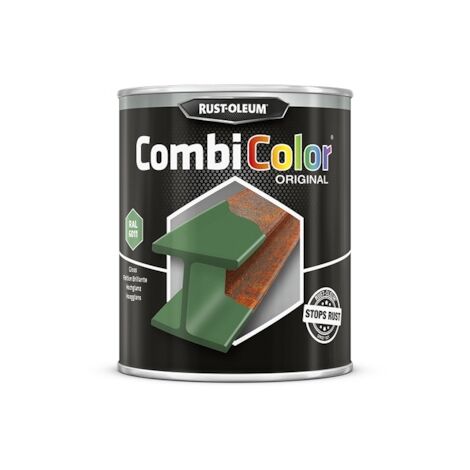 Peinture anti-rouille COMBICOLOR - vert réséda RAL 6011 - 750 mL - RUST-OLEUM